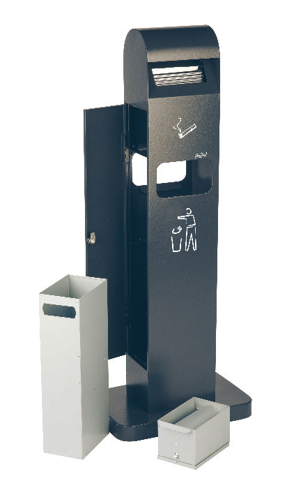 Cendrier sur pied avec corbeille 2L/8L – Équipements professionnels ERP – Image 2 | KODIF