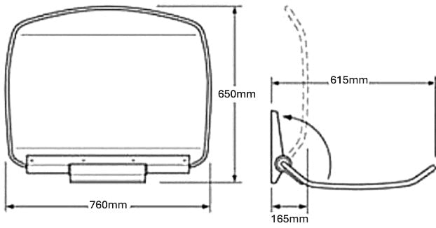 Table à langer murale horizontale – Équipements professionnels ERP – Image 2 | KODIF
