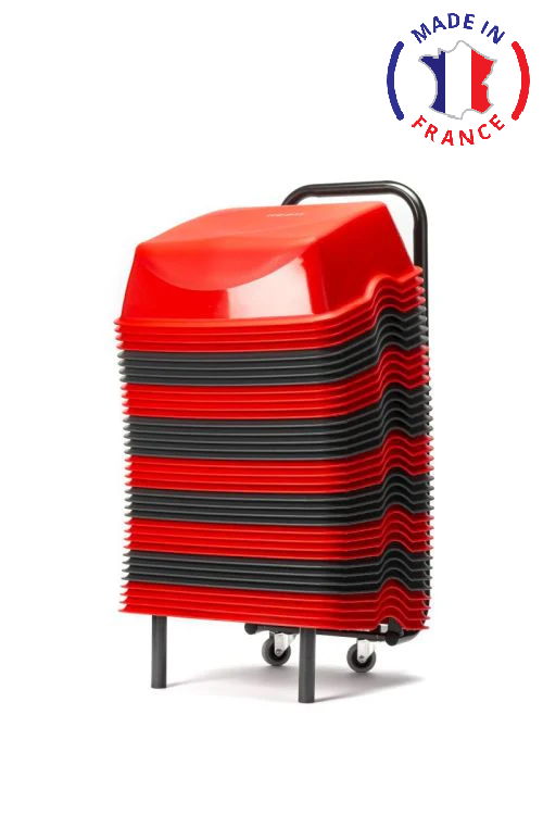 Rehausseurs de sièges cinéma - Pack de 36 + chariot – Équipements professionnels ERP – Image 1 | KODIF