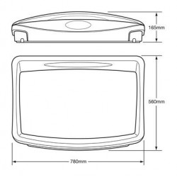 Countertop changing table MT80