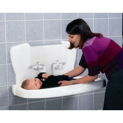 Horizontal changing table