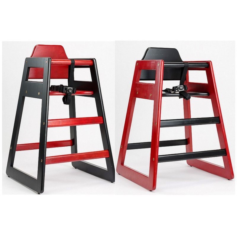 Chaises Eurobambino DUO, couleur rouge/noire (Lot de 2 chaises)