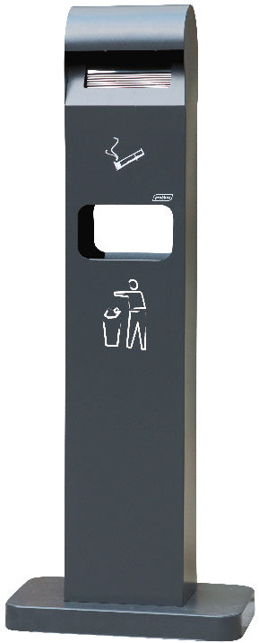 Cendrier sur pied avec corbeille 2L/8L – Équipements professionnels ERP – Image 1 | KODIF