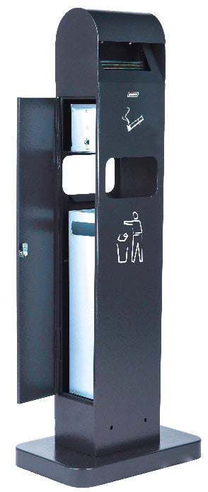 Cendrier sur pied avec corbeille 2L/8L – Équipements professionnels ERP – Image 3 | KODIF