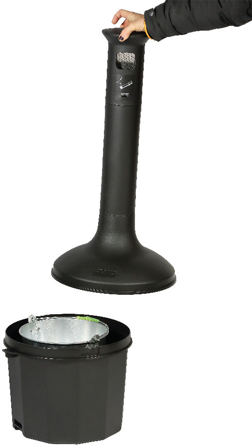 Cendrier sur pied 10L - plastique – Équipements professionnels ERP – Image 5 | KODIF