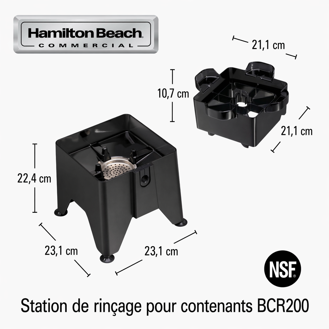 Station de rinçage - Accessoire pour Rince Bol – Équipements professionnels ERP – Image 4 | KODIF
