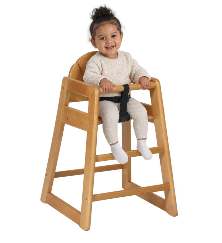 Chaise haute JURA en hêtre massif fabrication française