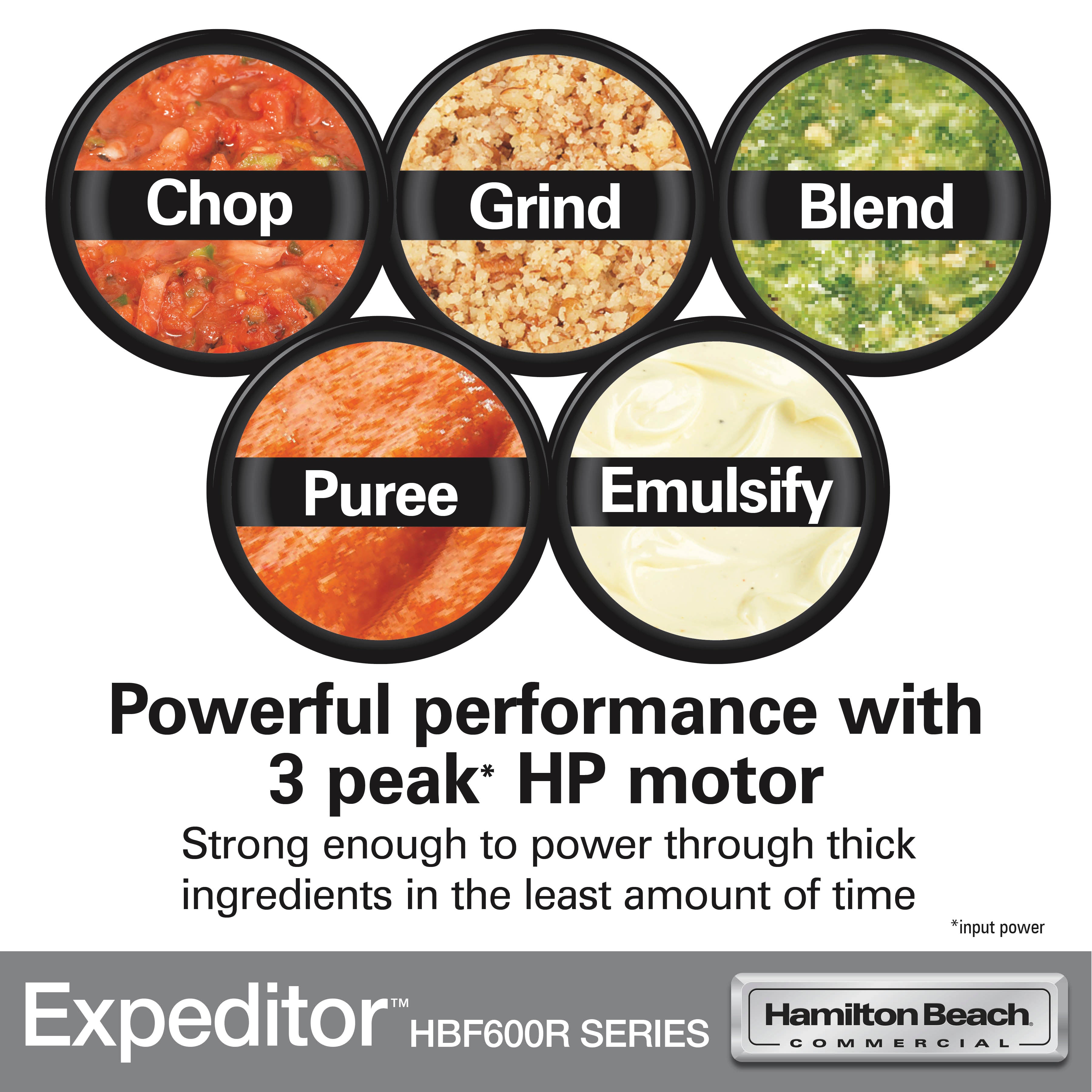 Blender de Cuisine EXPEDITOR Haute Performance avec Bol Copolyester - HBF600R-CE - HAMILTON BEACH