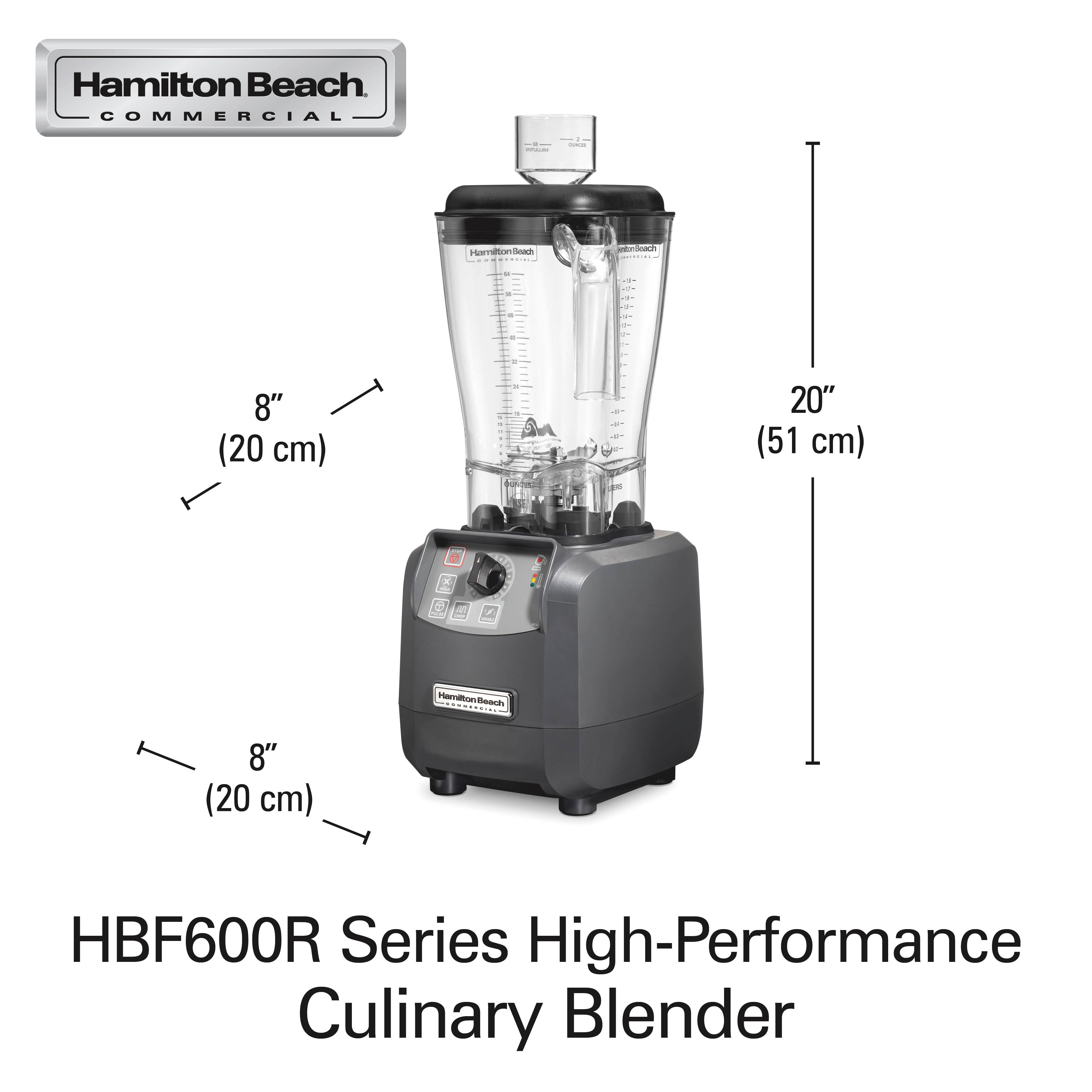 Blender de Cuisine EXPEDITOR Haute Performance avec Bol Copolyester - HBF600R-CE - HAMILTON BEACH