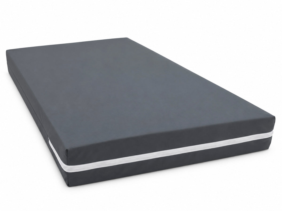 MATELAS BÉBÉ EN POLYURÉTHANE GRIS – 120 × 60 × 10 cm ou 95 x 60 x 8 cm
