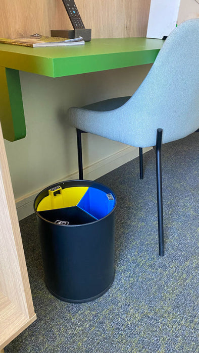 Corbeilles de tri 13 L – 2 ou 3 compartiments – Équipements professionnels ERP – Image 6 | KODIF