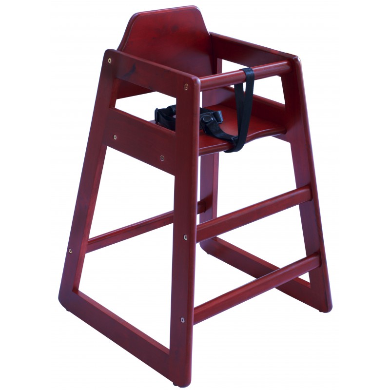 Chaise Eurobambino empilable en bois d’hévéa-Chaise enfant-Eurobambino-Rouge-Kodif