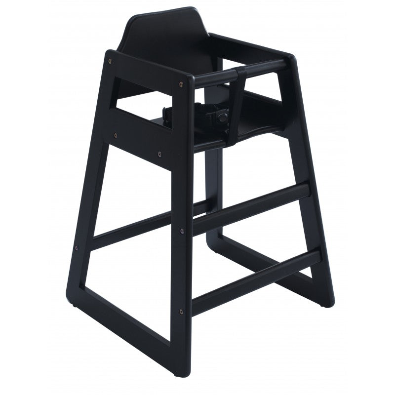 Chaise Eurobambino empilable en bois d’hévéa-Chaise enfant-Eurobambino-Noir-Kodif
