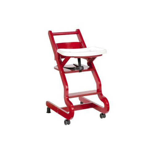 Children's high chair with wheels