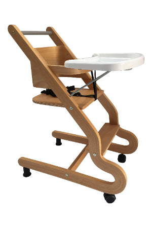 Chaise haute pour enfant à roulettes - PRE FLEX – Équipements professionnels ERP – Image 6 | KODIF