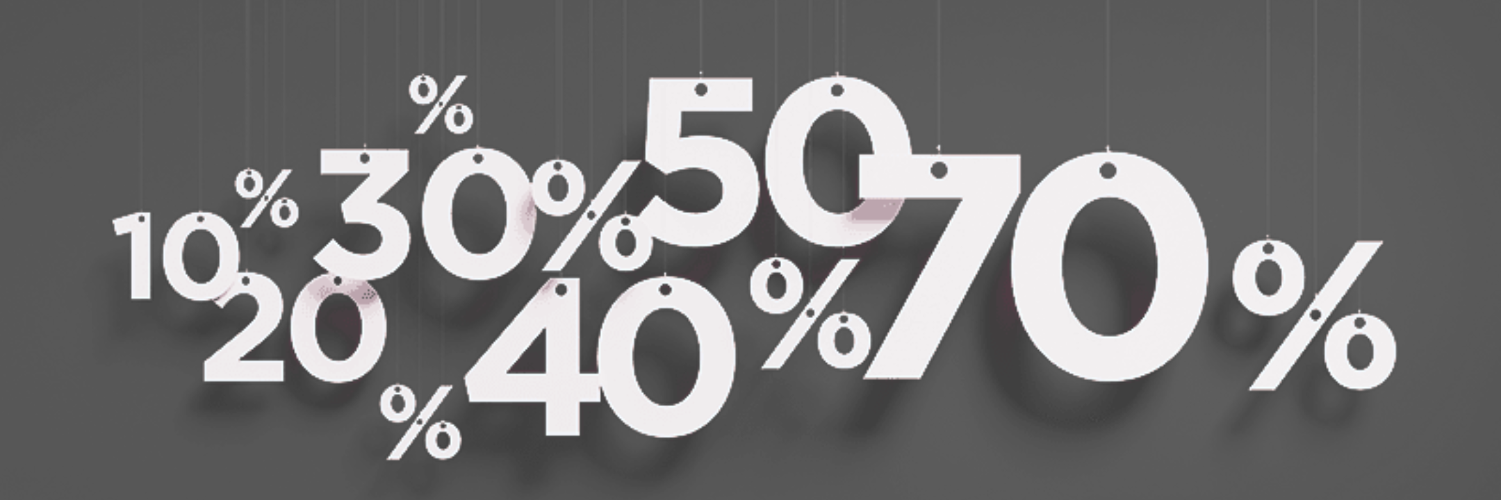 promotions pourcentages